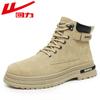 Короткие ботинки Мужская обувь Высокие британские универсальные износостойкие нескользящие теплые ботинки