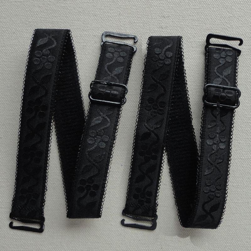 Эластичный нижнее белье ярких цветов, кружевной эластичный ремень для бюстгальтера шириной 1,5 см, мягкий и удобный женский ремень для бюстгальтера