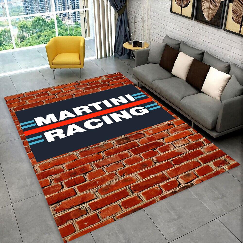 3D Ковер Логотип Гоночного Автомобиля M-Martini Мото Ковер для Дома Гостиной Спальни Дивана Прихожей Декор, Детский Игровой Нескользящий Коврик Подарок