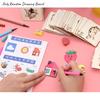 Outer Wooden Stencil Board Diy Painting Template Set Puzzle Educational Kids Toy