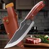 Профессиональный поварской нож из кованой нержавеющей стали, обвалочный нож, кухонные ножи, многофункциональный нож для нарезки мяса с чехлом