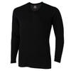 Премьер Горячее Внутреннее Дыхание Thermo Толстый для Активного Круглый Вырез Длинный Рукав Размер C2JAC641 Футболка, Материал, Генерирующий Тепло, Мужской Черный, L,