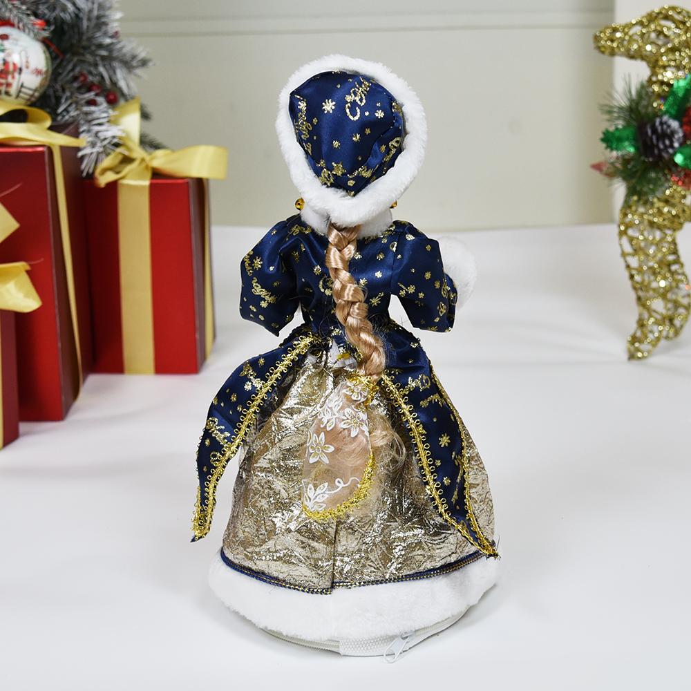 Рождественское ведерко для конфет с куклами Санты и миссис Клаус - Праздничный дизайн из ткани и пластика