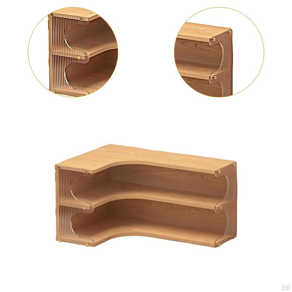 Corner Desk Organizer Shelf Countertop Display Versatile Water Cup Storage Rack 2