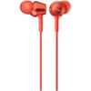 Sony EaRphones MdR Ex255  Canal Type Red MdR Ex255 R Red Without Remote contRol
