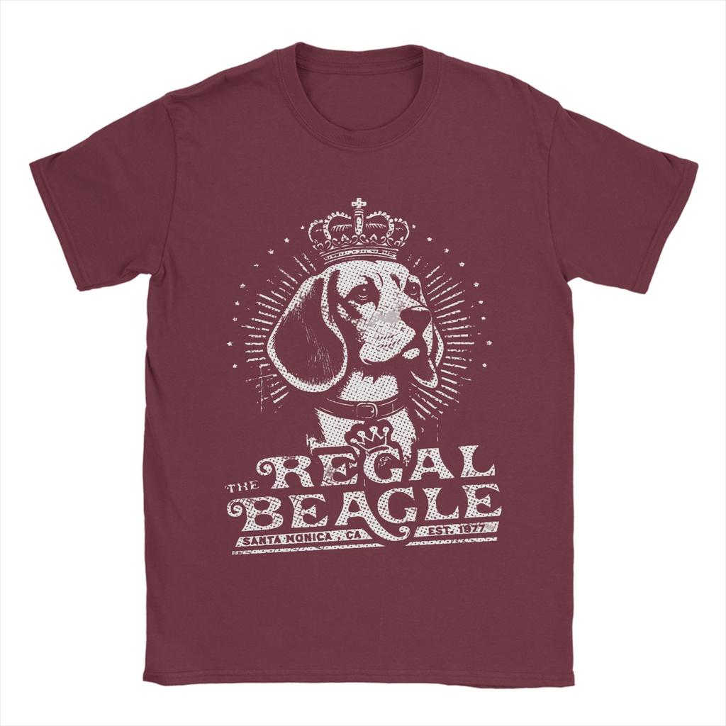 Leisure The Regal Beagle TShirt for Men Round Neck Pure Cotton T Shirt Short Sleeve Tees Printed Tops