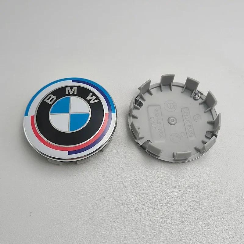 4Pcs/Set 68MM For BMW M Logo X1 X2 X3 X4 X5 X6 F48 G01 E84 E83 Car Wheel Center Cap Hub Covers Badge Styling Accessories