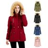Hooded Fashion Trend Women's Thickened Warm Mountaineering Windproof Waterproof Fluffy Lightweight Comfortable Long-sleeved Cotton Down Jacket