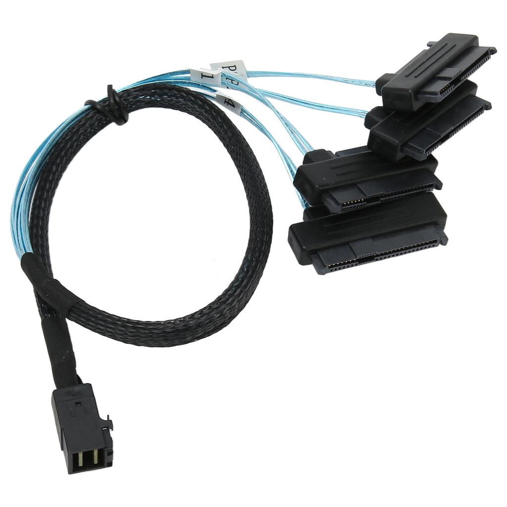 Кабель SFF 8643 to 4 SAS 29P, высокоскоростной кабель 12 Гбит/с SFF 8643 to SATA для жестких дисков сервера, 1,6 фута