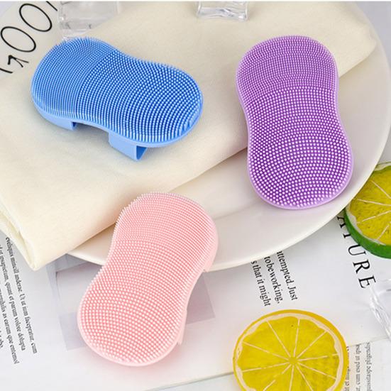 2шт силиконовая щетка для умывания лица отшелушивание черных точек удаление акне глубокая очистка пор руководство