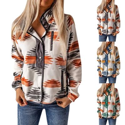 Женское теплое пальто с принтом на пуговицах, легкое пальто, пальто