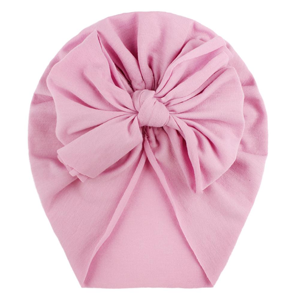 Cotton Baby Hat Solid Color Big Bow Baby Girls Beanie Cap Toddler Kids Baby Boy Headwrap Caps Accessories