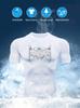 New breathable cycling suit summer elastic compression sports short-sleeved men's running quick-drying T-shirt