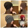 Pile hat women's high-end plush cold hat year autumn and winter big head circumference retro face small warm hat