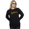 DC Comics Womens/Ladies Superman Telescopic Crackle Logo Sweatshirt