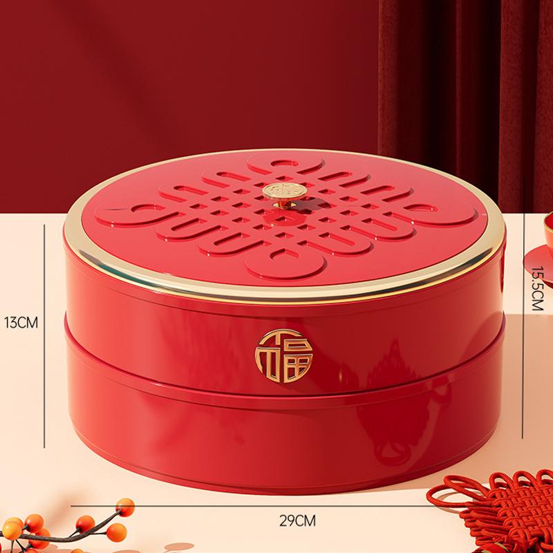 Пищевой журнальный столик для гостиной, поднос для фруктов, герметичный, многослойный, с разделением, семена дыни, арахисовая закуска, коробка для фруктов