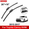 2PCS Car Wiper for Toyota Camry XV50 2012-2017 26" + 18" Front Wiper Blades Brushes Cutter Accessories 2012 2013 2014 2015 2016 2017