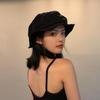 Niche simple versatile cloud hat female dark bucket hat jellyfish hat showing face small sunshade basin hat