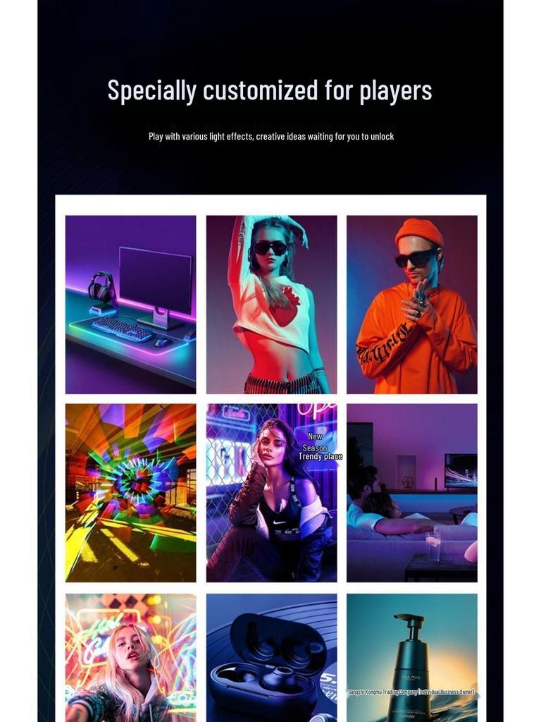 Portable RGB LED Fill Light Bar for Professional Photography and Night Scenes