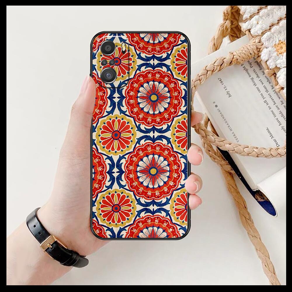 Art Flowers Banana Leaf Phone Case For Xiaomi Redmi 11 Lite Pro Ultra 10 9 8 MIX 4 FOLD 10T Black Cover Silicone Back Prett