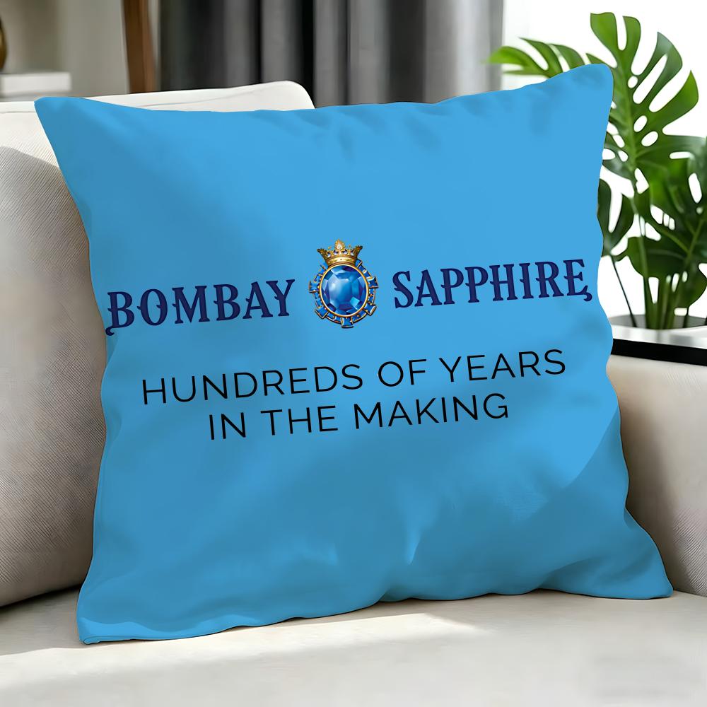 alcohol Bombay Sapphire Cushion Cover Cushion Cover Set Pcs x x x Pillowcase Decorative Sofa Home Decor