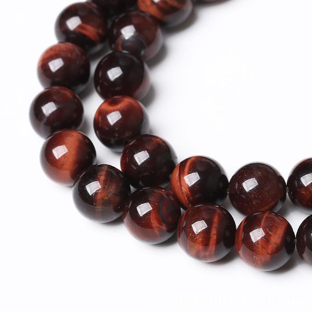 Бусины из натурального камня Красный тигровый глаз 15" нить Гладкие Свободные Разделительные бусины 4/6/8/10/12 мм для изготовления ювелирных изделий DIY браслеты Аксессуары