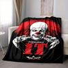 1Pc Scary Clown Horror Blanket Soft And Comfortable Casual Warm Camping Travel Christmas Halloween Xmas Gift M929266