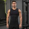 Calorie Burning Compression Vest Men's Tank Top, High Stretch Quick Dry Athletic for Basketball Core Tightening Workout Running, Posture Corrector