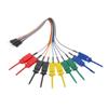20CM 10 Needle Logic Analyzer Cable Test Lead Hook Clamp Set For Chips Connecting Testin 5 Colors Cable Clamp