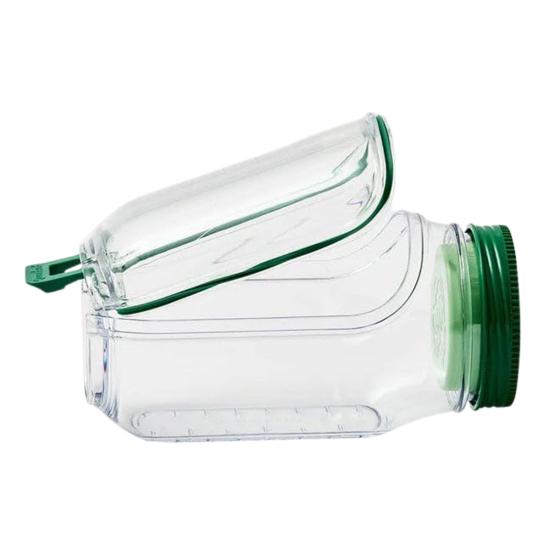 Банка для салата с боковой дверцей, встроенной миской для приправ, большой контейнер для салата с завинчивающимися крышками