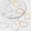 Stylish Heartshaped Geometric Earrings Trendy Fashion Jewelry In Multiple Vibrant Colors