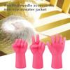 6pcs Knitting Point Protectors For DIY Weave Knitting Sewing Mix Shaped Tip Stopper