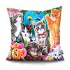 Наволочка для домашнего декора с милыми животными, пляжная забавная собака, наволочка для автомобиля, дивана, домашний декор, наволочка, полиэстеровая подушка