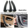 6PCS Car Door Handle Interior Passenger Fits 2004-2012 BMW E90/E91/E92 3-Series