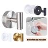 2Pcs Wall Mounted Towel Hooks Suction Cup Hooks Strong Load-bearing Simple Installation Coat Robe Hanger Storage Hooks