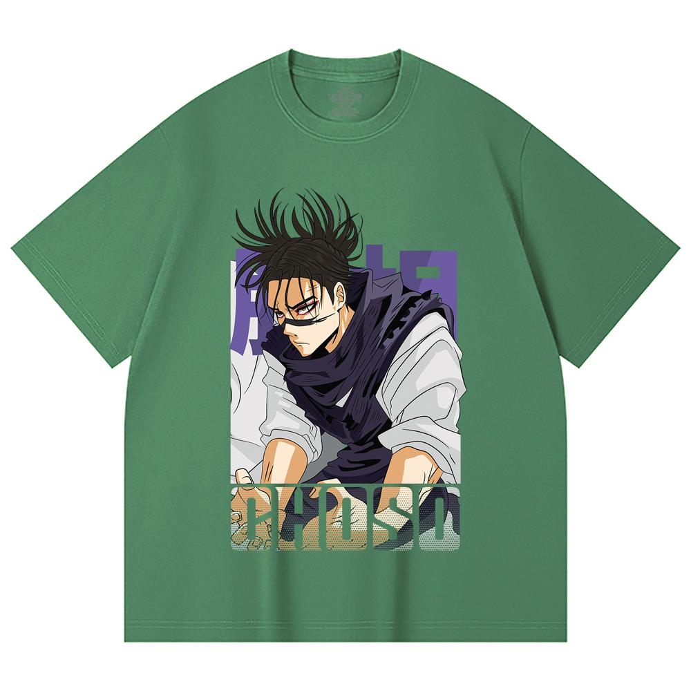 230 Gsm 100% Cotton Jujutsu Kaisen V29 Choso Print Unisex Heavy Cotton T Shirt