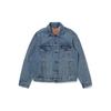 Джинсовая куртка Levis однотонная с пуговицами и длинным рукавом мужская куртки Синий 77380-0058