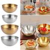 Stainless Steel Korean Salad Bowl Safe Modern Rounded Edge Smooth Surface Stain-resistant Salad Bowl