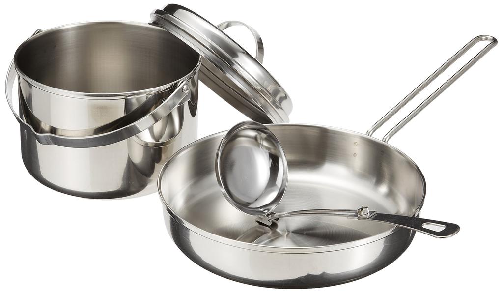 CAPTAIN STAG Набор для барбекю, Трехслойная стальная походная плита, Большой набор с сумкой, M-8601