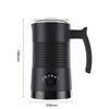 Milk Frother 4 In 1 Hot/Cold Foam Maker 400W Detachable Non-Stick Interior 11.84oz/350ml Electric