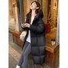 Fashion Winter Womens Thickened Long Down Cotton Coat Loose Warm Padded Jacket Knee Length