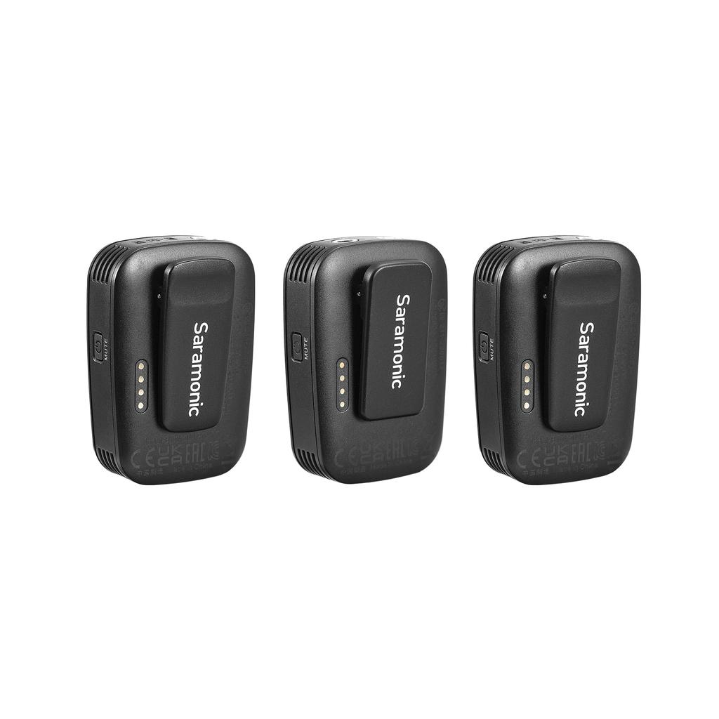 Saramonic Saramonic Micro Wireless Microphone System with RGB Light 2 1 Black Lavalier Microphone Included 2.4GHz Effects, Transmitters, Receiver,