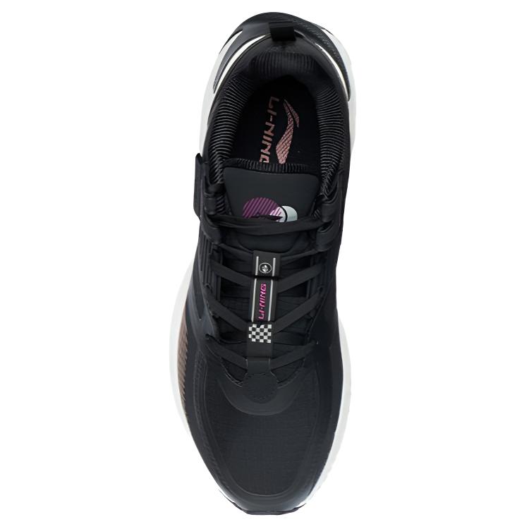 Li Ning Cloud Shield Отражающие Амортизирующие Скользкие Устойчивые к истиранию Низкие Беговые Кроссовки Женские Черные AGLR234-1