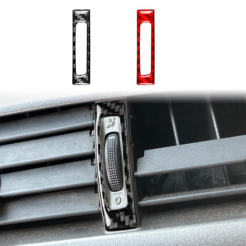 For SEAT Leon MK2 1P Cupra FR 2005—2012 Central Console Air Outlet Vent Panel / 3K Carbon Fiber+ Resin / 3mm Anti-Scratch