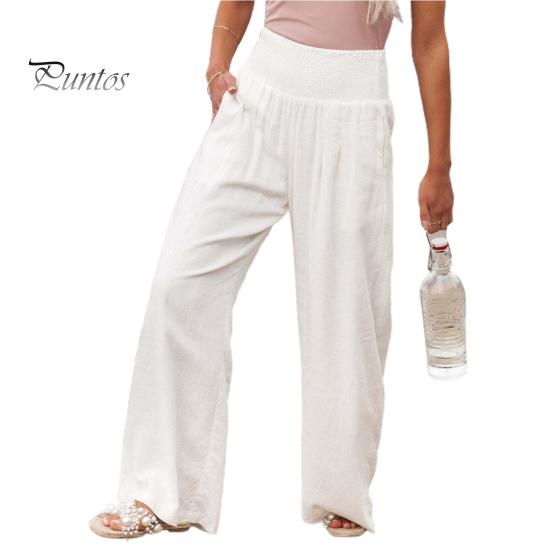 Женские летние однотонные брюки с карманами, свободные прямые брюки, уличная одежда