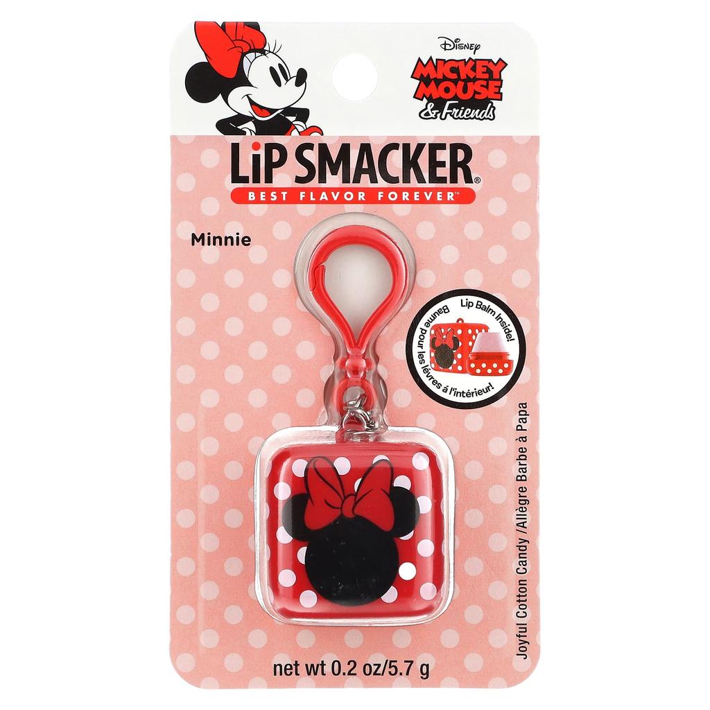 Lip Smacker Disney Mickey Mouse and Friends, Бальзам для губ, Minnie, Радостная сладкая вата, 5,7 г (0,2 унции)