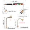 Удлинительная насадка для мойки высокого давления с 6-ю прямыми, 3-мя изогнутыми и 10-ю угловыми регулируемыми насадками для мойки высокого давления, стержнями, стержнями, шайбами,