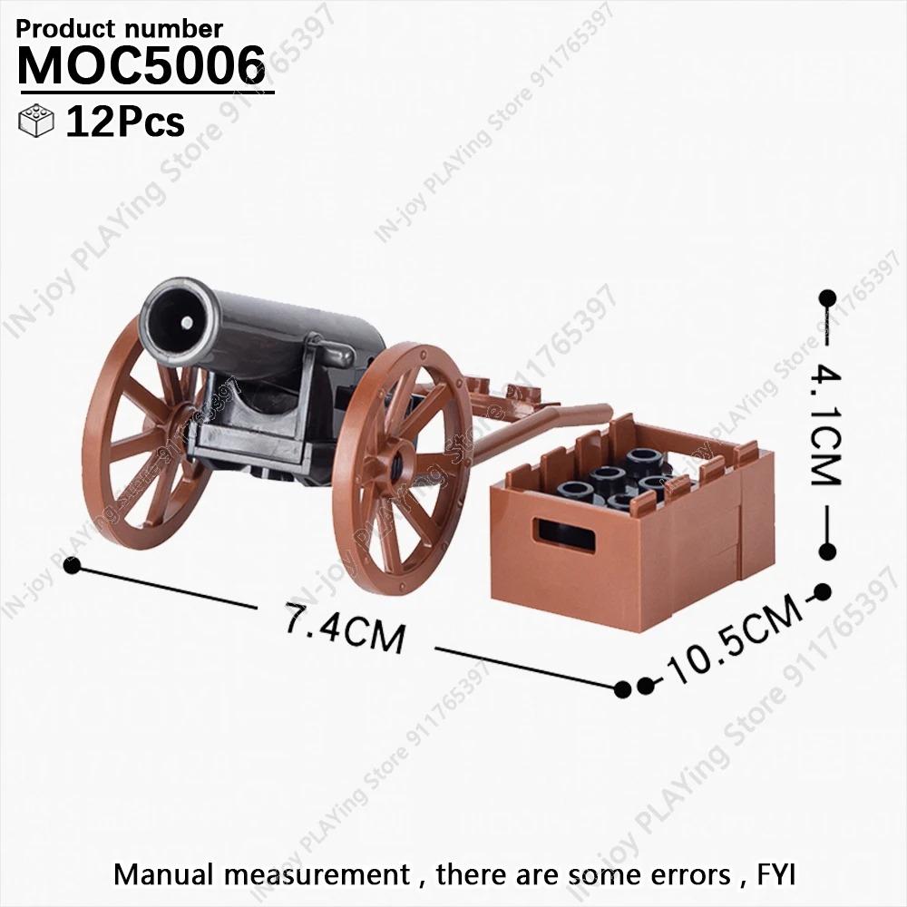 MOOXI Имитация военной войны Строительные блоки Вторая мировая война Руины поля боя Артиллерийская пушка Модель MOC Кирпичи Набор для взрослых Игрушка для мальчиков