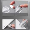 Metal Clip Pusher Traceless Document File Stapler Simple Hand Push Clamp  School Office