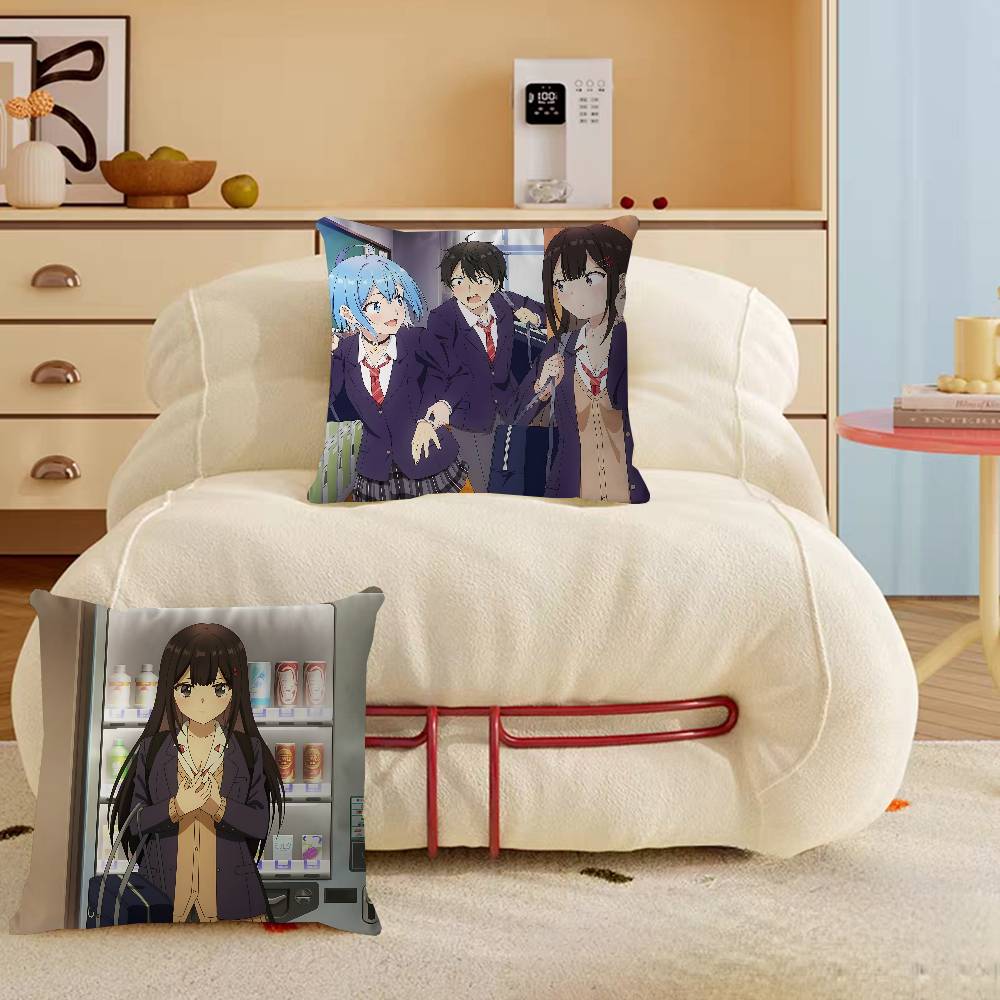 Anime Can A Boy-Girl Friendship Survive Stitch Lucky Dragon Pillow Cover Sofa Cushion Cover Home Room Decoration Children Gift